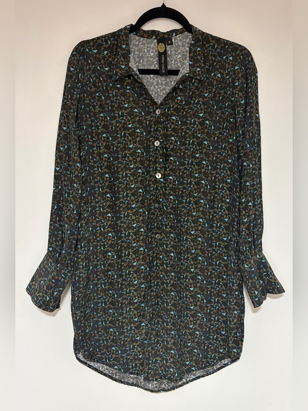 Feral Childe Women’s 100% Silk Mini Dress Size Small